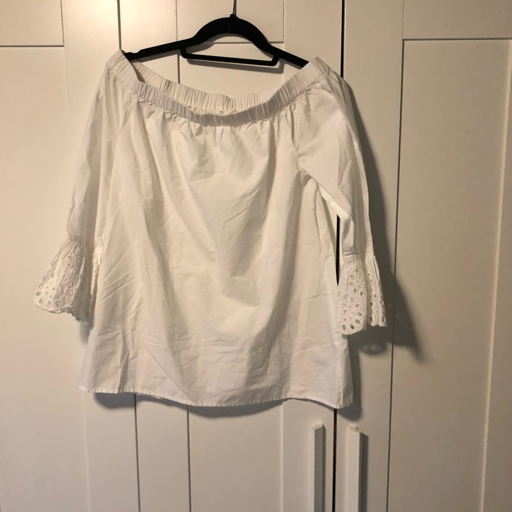 BeachLunchLounge off the shoulder top